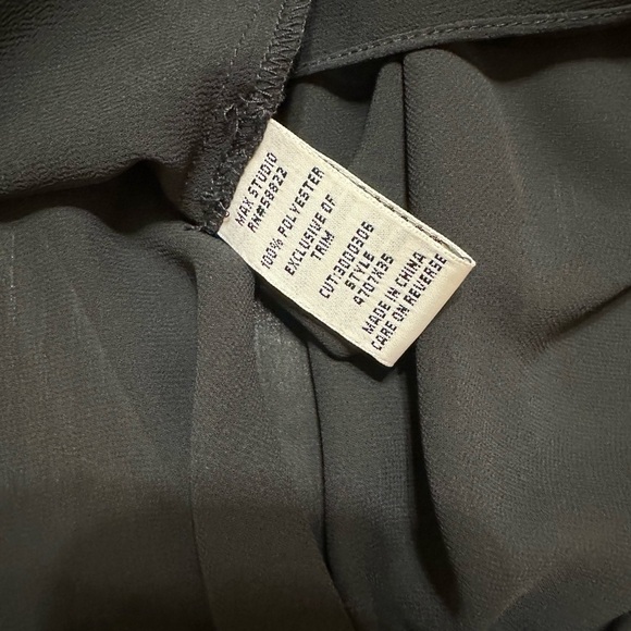 NWT Max Studios Neiman Marcus Black Crepe Georgette Beaded Dress, Medium - Picture 10 of 13